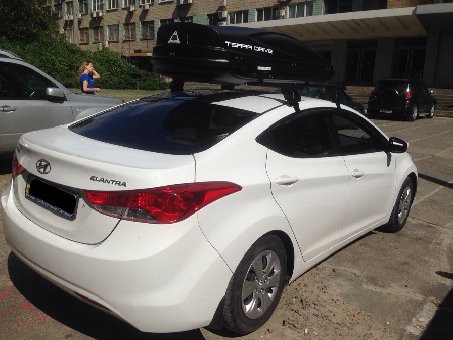 Бокс Terra Drive-480 (черный) на Hyundai Elantra