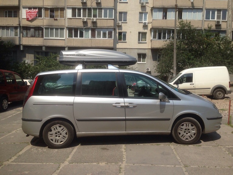 Бокс Terra Drive-480 (серый) на Fiat Ulysse