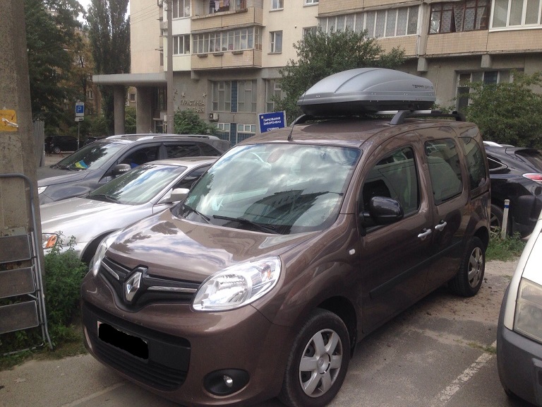 Бокс Terra Drive-480 (серый) на Renault Kangoo