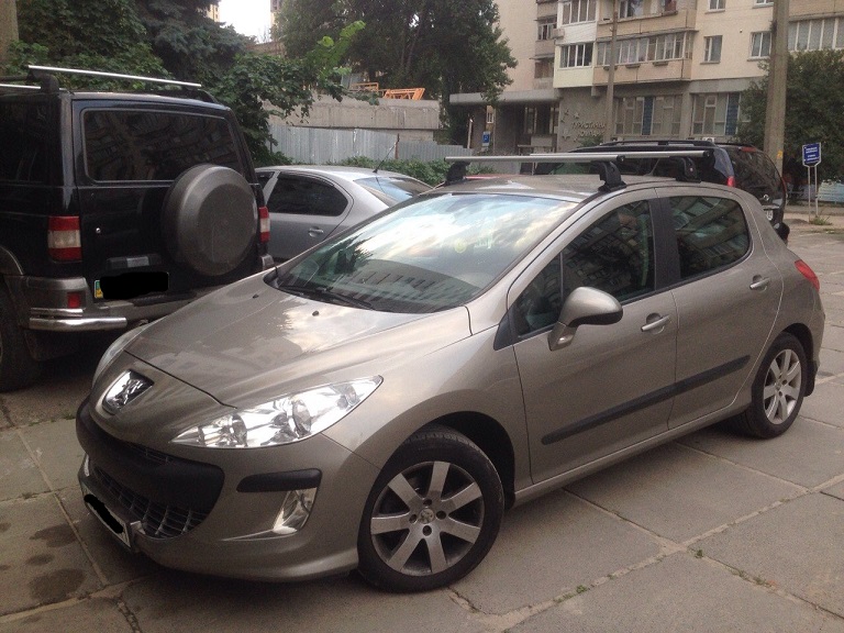 Багажник Amos Beta Aero на Peugeot 308