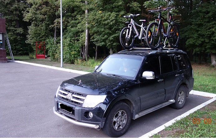 Крепление Mont Blanc Barracuda для велосипеда на Mitsubishi Pajero